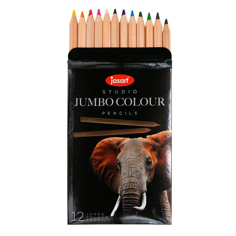 Jasart Studio Jumbo Colour Pencils Pack of 12