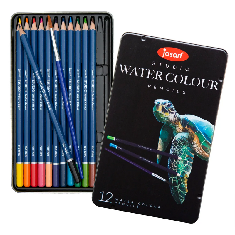 Jasart Studio Watercolour Pencil Tin