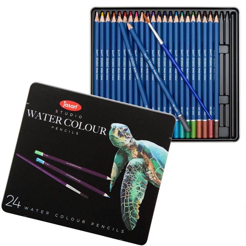 Jasart Studio Watercolour Pencil Tin