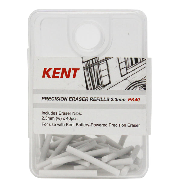 Kent Precision Eraser Refills 2.3mm 40 Piece