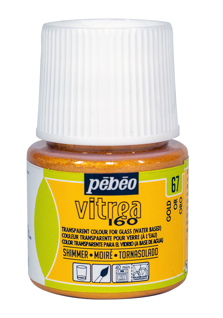 Pebeo Vitrea 160 Shimmer Paints 45ml