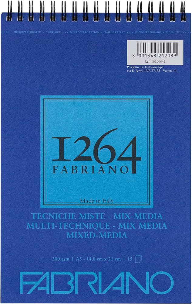 Fabriano 1264 Mix Media Pad Spiral 300gsm