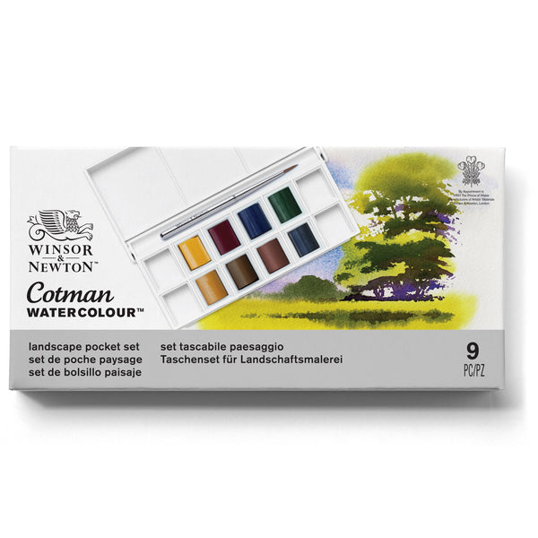 Winsor & Newton Cotman Watercolour Pocket Paint Set Landscape