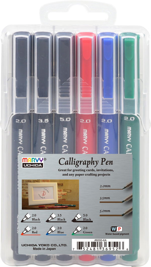 Marvy Calligraphy Pens Set Of 6