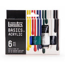 Liquitex Basics 22ml Acrylic Paints Set of 6 Basic Colours