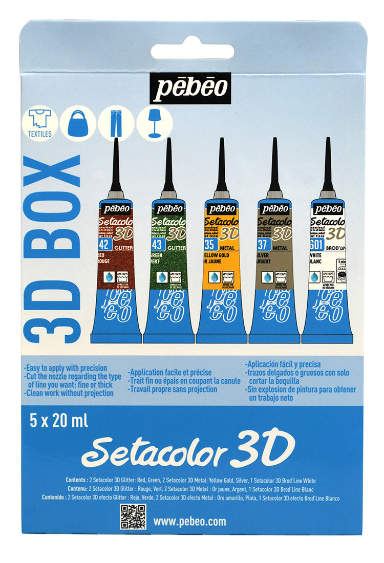 Pebeo Setacolor Paints 3D Set