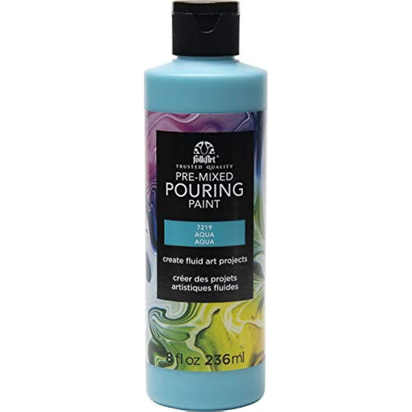 Folkart Pre-mixed Acrylic Pouring Paint 8oz Aqua