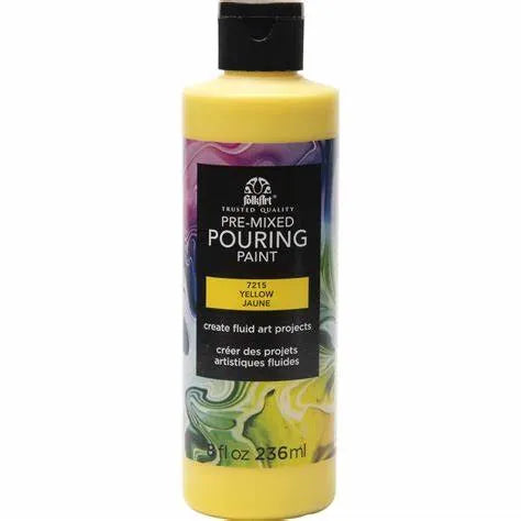 FolkArt Pouring Paints 8oz Yellow