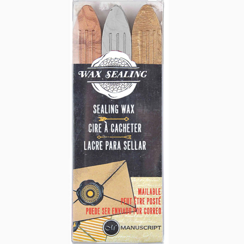 Manuscript Sealing Wax With Wick Pack of 3