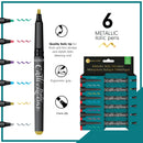 Manuscript Callicreative Metallic Markers Set Of 6