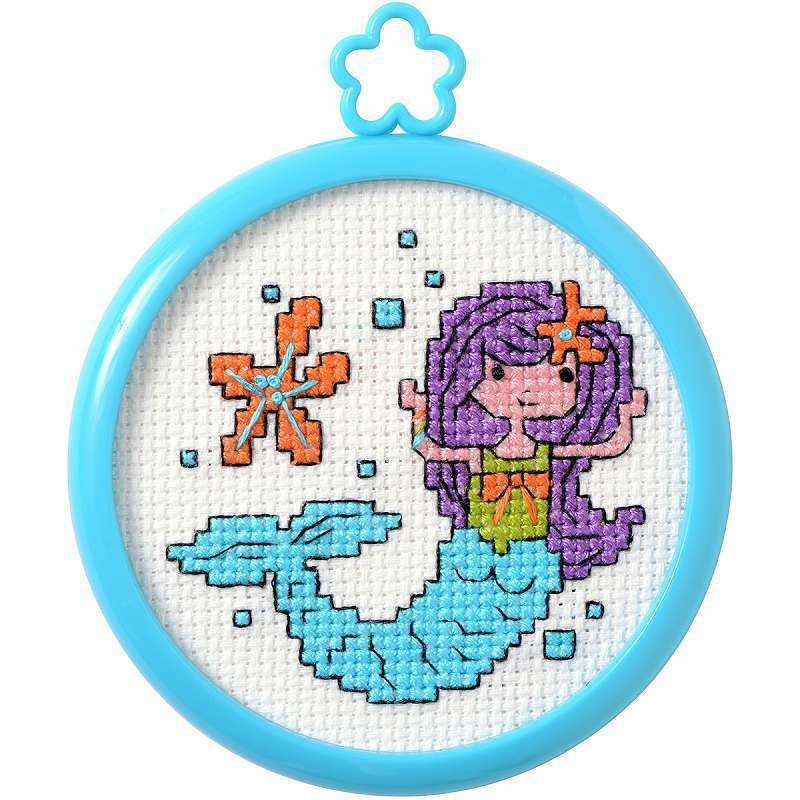 Bucilla My 1st Stitch Counted Cross Stitch Kit - Mini Mermaid