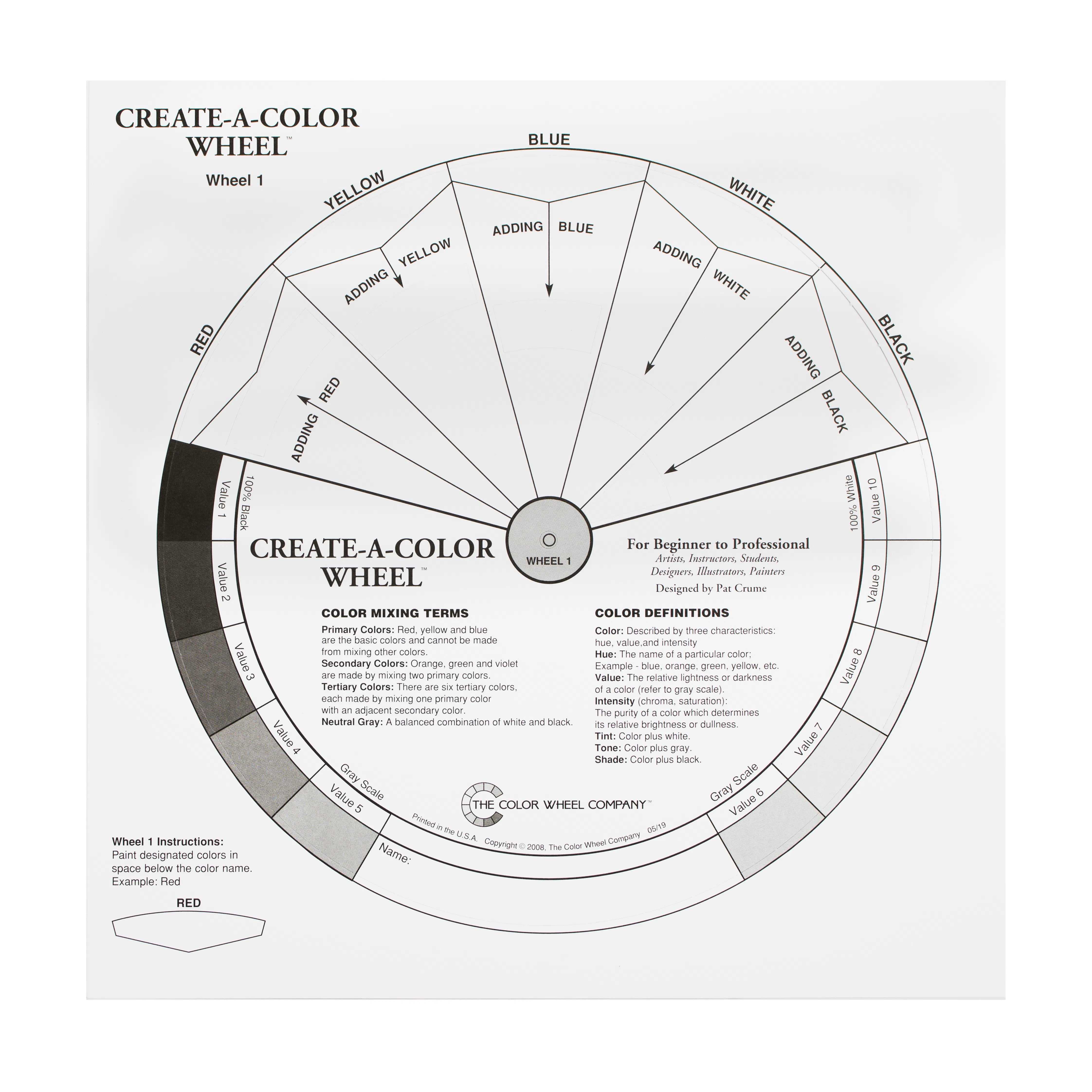Color Wheel Customized The Color Wheel Company Create-a-Colour Wheel