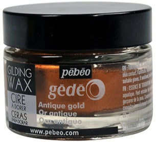 Pebeo Gedeo Gilding Wax 30ml#Colour_ANTIQUE GOLD