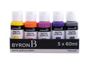 Jasart Byron Matte Acrylic 59ml Paint Set of 5 Twilight Colours
