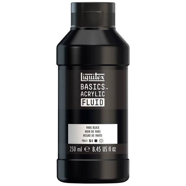 Liquitex Basics Acrylic Fluid Paints 250ML#Colour_MARS BLACK