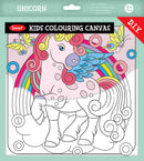 Jasart 10 X 10" Unicorn Colouring Canvas Set