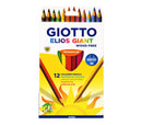 Giotto Elios Giant Woodfree Assorted Colouring Pencils Pack of 12