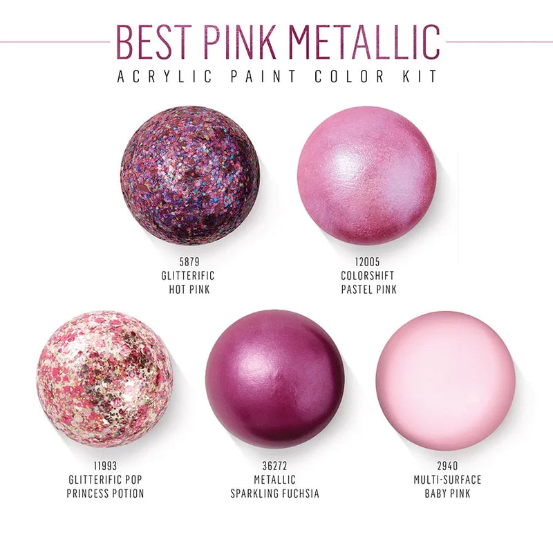 FolkArt Best of Pink Acrylic Paint Set