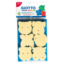 Giotto Be-Be Finger Paints Primary Set of 6 With Sponges