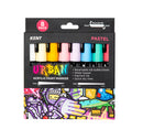 Kent Urban 6MM Nib Pastel Paint Markers Pack of 8