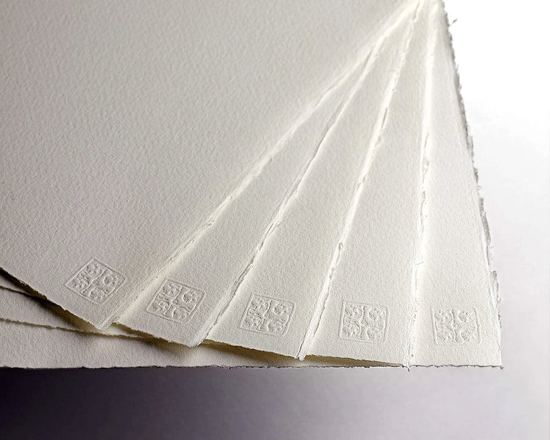 Saunders 190gsm 56x76cm White Cold Pressed Watercolour Paper Pack of 10 Sheets