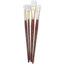Princeton Real Value Synthetic White Taklon 9120 Brushes Set Of 4