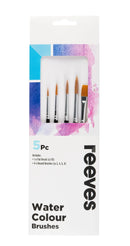 Reeves Watercolour Golden Synthetic Short Handle Brushes Set Of 5