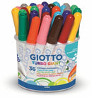 Giotto Turbo Maxi Fibre Markers Pot of 36