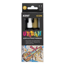 Kent Urban 3MM Nib Icon Paint Markers Pack of 4