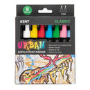Kent Urban 3MM Nib Classic Paint Markers Pack of 8