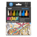 Kent Urban 3MM Nib Neutral Paint Markers Pack of 8