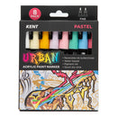 Kent Urban 3MM Nib Pastel Paint Markers Pack of 8