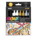 Kent Urban 3MM Nib Icon Paint Markers Pack of 8