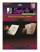 Jacquard Spirit Body Art Transfer Paper Pack of 10