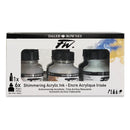 Daler Rowney FW 29.5ML Shimmering Acrylic Inks Set of 6