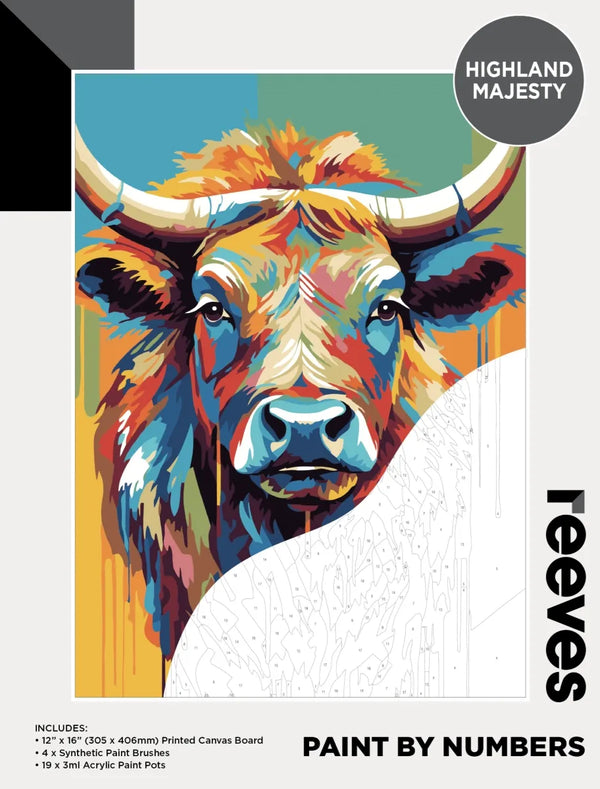 Reeves Paint by Numbers 12X16" Highland Majesty