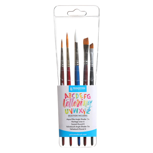 Princeton Lettering Professional 5-Piece Brush Set