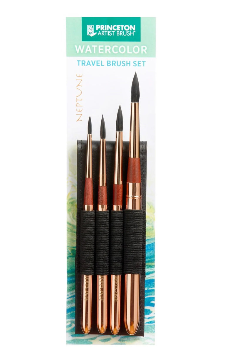 Princeton Neptune Travel Brush Set of 4