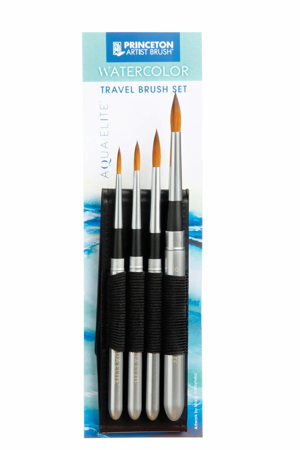 Princeton AquaElite Travel Brushes Set of 4