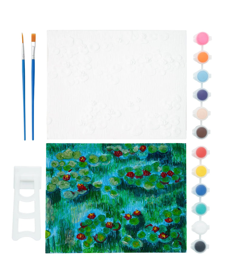 Jasart Diy 210X165MM Plaster Painting Kits Waterlillies