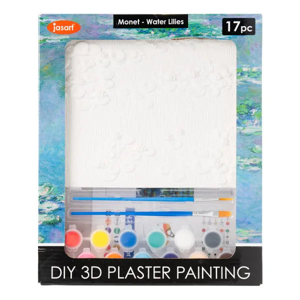 Jasart Diy 210X165MM Plaster Painting Kits Waterlillies