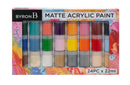 Jasart Byron Matte Acrylic Paint 24 Piece Pot Set