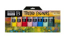 Jasart Byron 75ML Trend Colours Acrylic Paint Set of 10