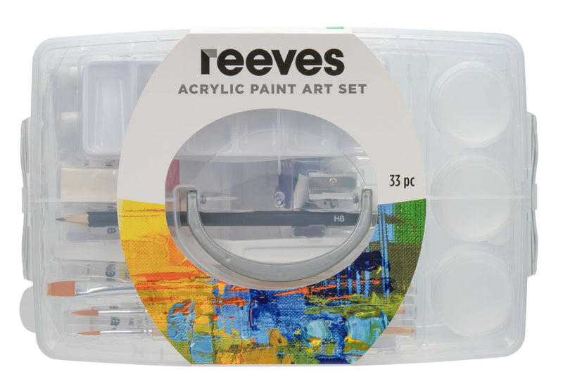 Reeves Acrylic Painting Box 33 Piece Set
