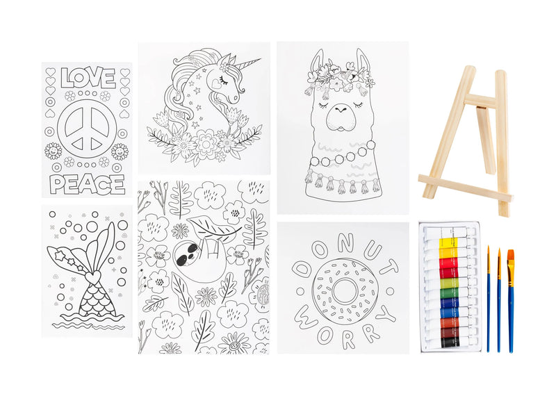 Smudgi Kids Canvas & Easel 22 Piece Set