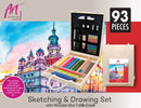 Art Advantage Wooden Sketching & Drawing 93 Piece Set