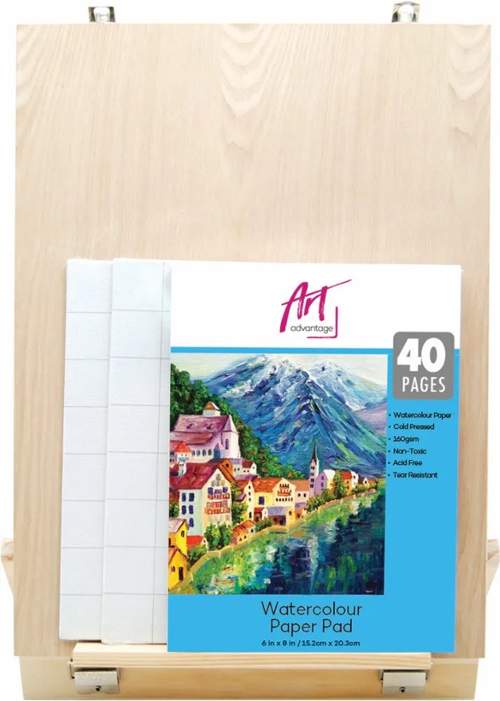 Art Advantage Wooden 59 Piece Painting Set