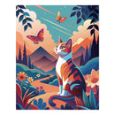 Jasart Byron Paint By Numbers 30X40CM Canvas Board Kitty