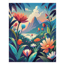 Jasart Byron Paint By Numbers 30X40CM Canvas Board Mountain View