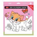 Jasart 10 X 10" Cat Colouring Canvas Set